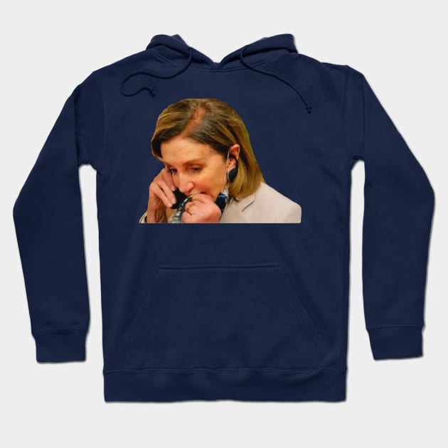 Nancy Pelosi Eating a Slim Jim Hoodie by GrellenDraws